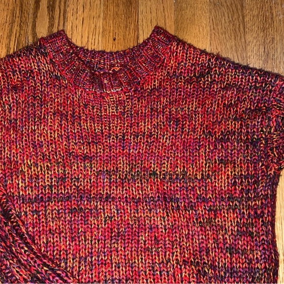 SHEIN Colorful Red Crewneck Sweater Size Small Worn Once. - Picture 3 of 6